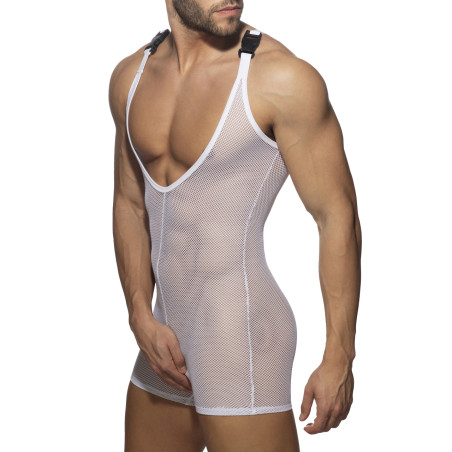 Combinaison Singlet MESH WRESTLING SUIT Blanc