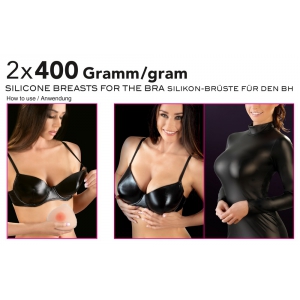 Prothèses Seins en silicone 2 x 400g