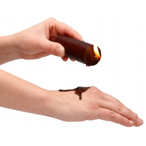 Bougie WAX Arôme Chocolat 12cm