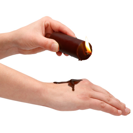 Bougie WAX Arôme Chocolat 12cm