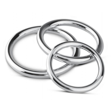 Lot de 3 Cockings en métal SINNER RINGS 40 à 50mm