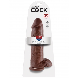 Gros gode King Cock de 31cm avec couleur marron comme la bite Black