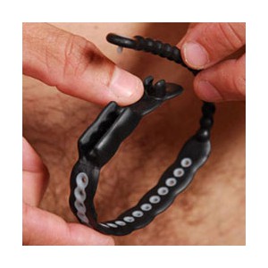 Gay cockring ajustable avec positions variées de serrage pour Erection dure