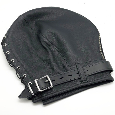 Cagoule sensorielle en cuir NO SENSOR Noir
