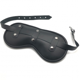 Masque en cuir rembourré BLING UP Noir 2