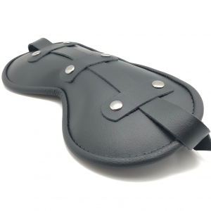 Masque en cuir rembourré BLING UP Noir