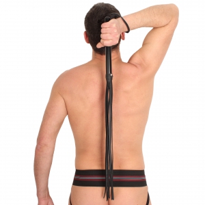 Martinet 11 Brins en cuir - Manche Bois 75cm