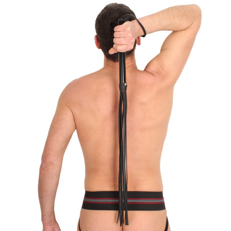 Martinet 11 Brins en cuir - Manche Bois 75cm