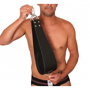 set de 2 Supports pieds en cuir pour sling + 2 mousquetons - 60cm -  The Red