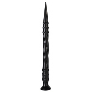 Gode long POINTED TWIST M 50 x 4 cm Noir