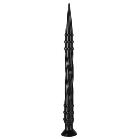 Gode long POINTED TWIST M 50 x 4 cm Noir
