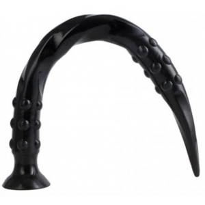 Gode long POINTED TWIST M 50 x 4 cm Noir