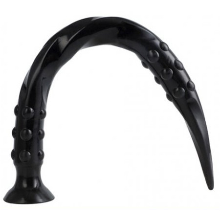 Gode long POINTED TWIST M 50 x 4 cm Noir