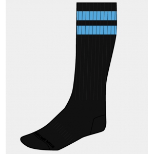 Chaussettes GYM SOCKS Noir-Bleu fluo