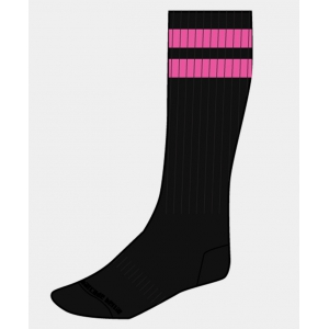 Chaussettes GYM SOCKS Noir-Rose fluo
