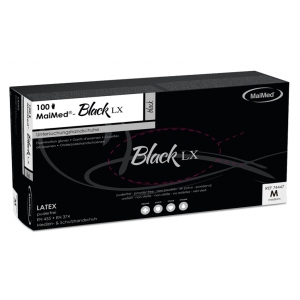 Gants en Latex non poudrés BLACK LX Noir x100