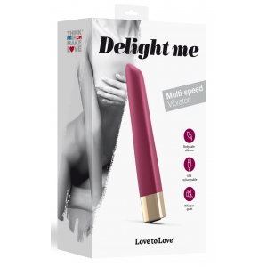 Vibro DELIGHT ME 12 x 1.7cm Prune