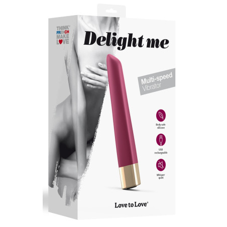 Vibro DELIGHT ME 12 x 1.7cm Prune
