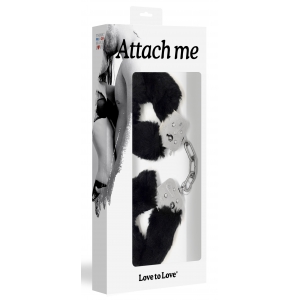Menottes Fourrure noires ATTACH ME