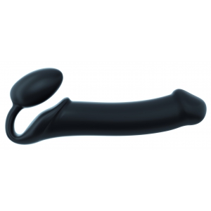 Gode + Plug STRAP-ON-ME Bendable XL 16 x 4.5 cm Noir