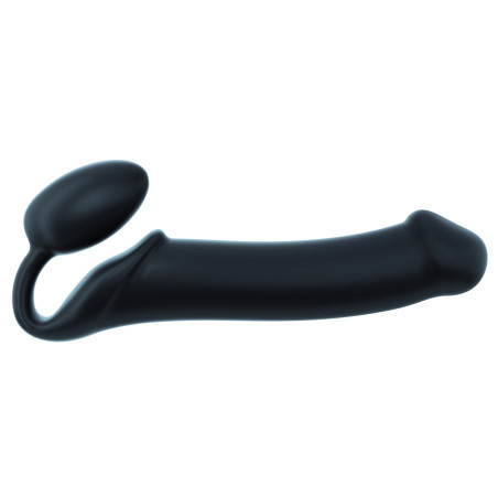 Gode + Plug STRAP-ON-ME Bendable XL 16 x 4.5 cm Noir