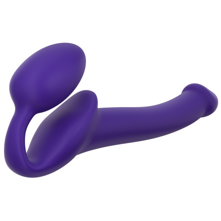 Gode + Plug STRAP-ON-ME Bendable S 15 x 3.5 cm Violet