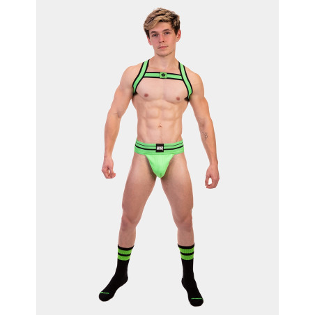 Chaussettes GYM SOCKS Noir-Vert fluo