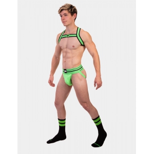 Chaussettes GYM SOCKS Noir-Vert fluo