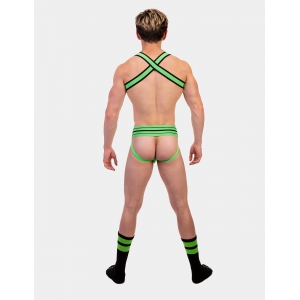 Chaussettes GYM SOCKS Noir-Vert fluo