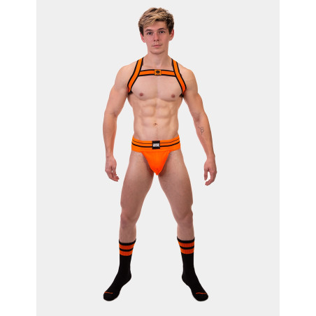 Chaussettes GYM SOCKS Noir-Orange fluo