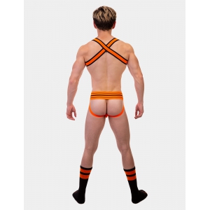Chaussettes GYM SOCKS Noir-Orange fluo
