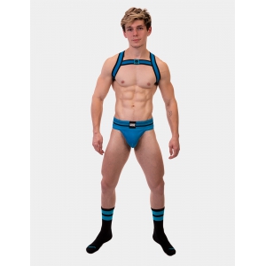Chaussettes GYM SOCKS Noir-Bleu fluo