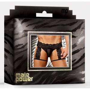 G-String Garter SCANDAL LACE Noir