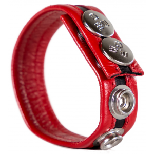 Cockring en cuir HANKY Pressions Rouge