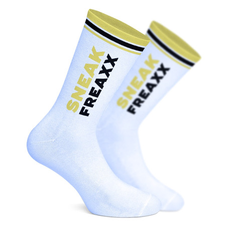 Chaussettes STINKY SOXX Blanc-Jaune