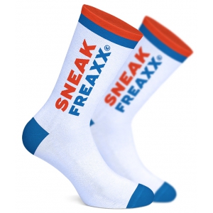 Chaussettes SNIFF IT 2 Blanc-Orange-Bleu