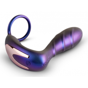 Cockring + Plug vibrant BLACK HOLE Hueman 11 x 3.3cm