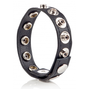 Cockring Ajustbale n Cuir de COLT avec 8 pressions