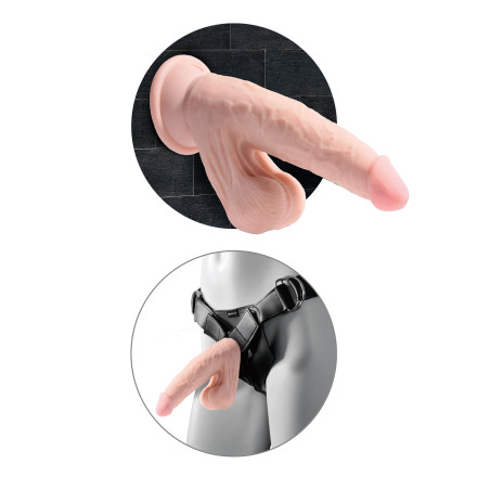 Gode réaliste 3D COCK SWINGING BALLS 13 x 4.2 cm