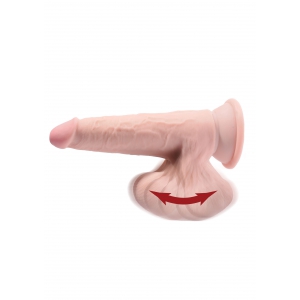 Gode réaliste 3D COCK SWINGING BALLS 19  x 5.2 cm
