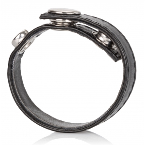 Cockring Ajustable Simili cuir 3 pressions snaps