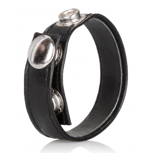 Cockring Ajustable Simili cuir 3 pressions snaps