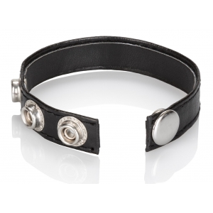 Cockring Ajustable Simili cuir 3 pressions snaps