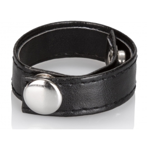 Cockring Ajustable Simili cuir 3 pressions snaps