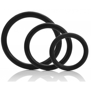 Lot de 3 cockrings Noir