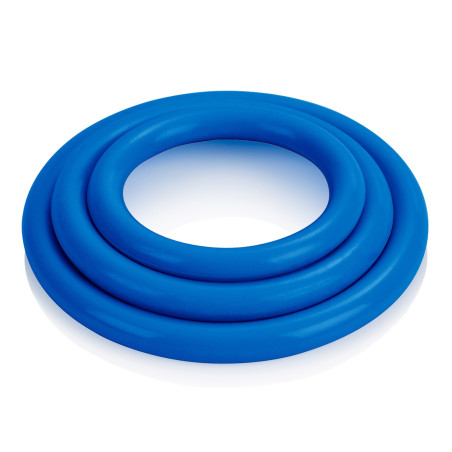 Tri-Rings Cockrings en silicone Bleus