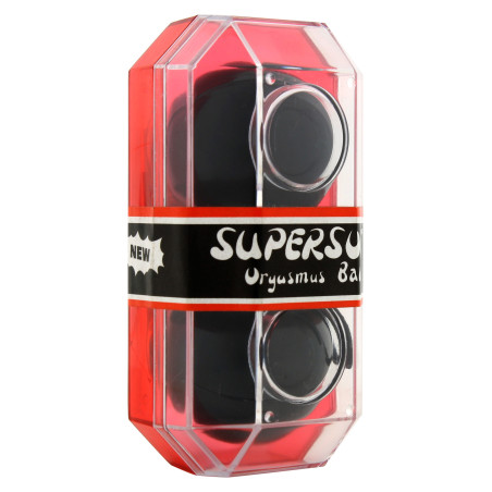 Boules anales DUO ORGASMUS Noires de 3.3 cm