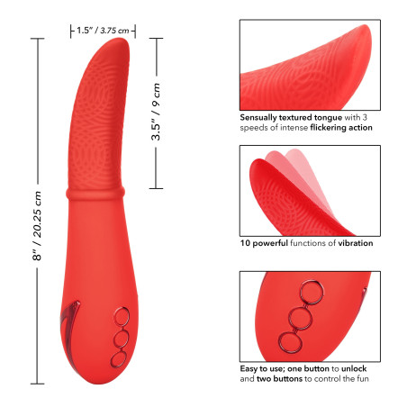 Stimulateur de clitoris LAGUNA BEACH 18cm  Rouge