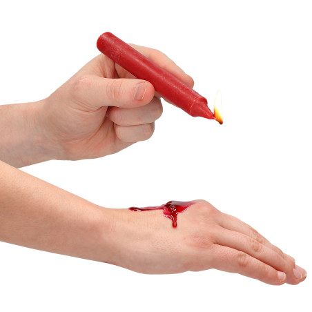 Lot de 4 Mini bougies SM WAX Rouge