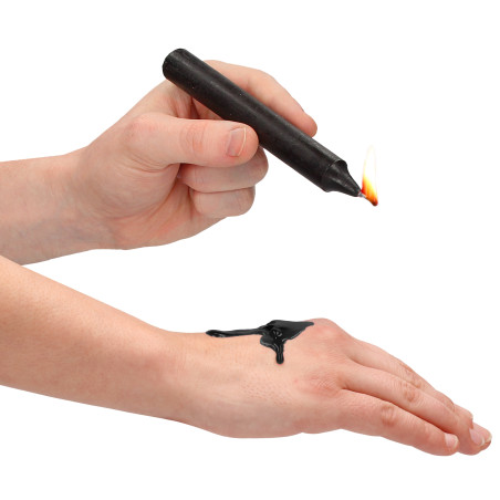 Lot de 4 Mini bougies SM WAX Noire